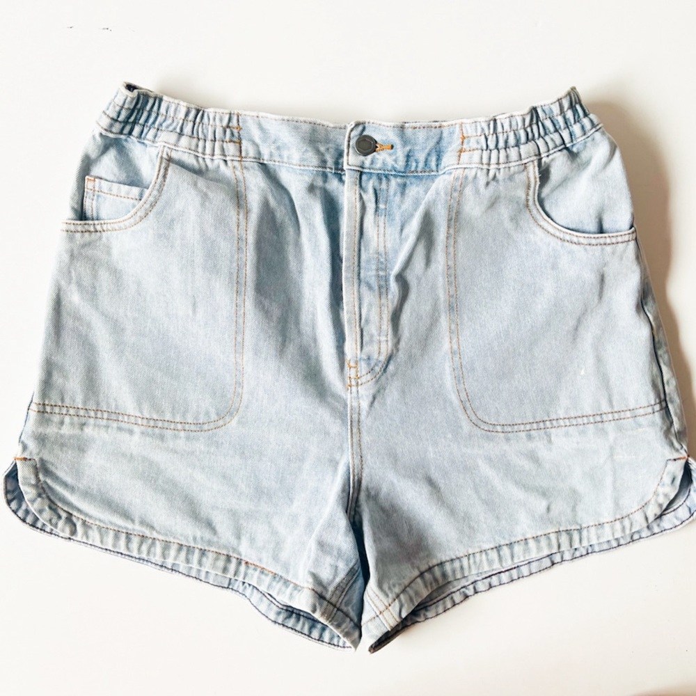RVCA Stretch Waist Denim Shorts